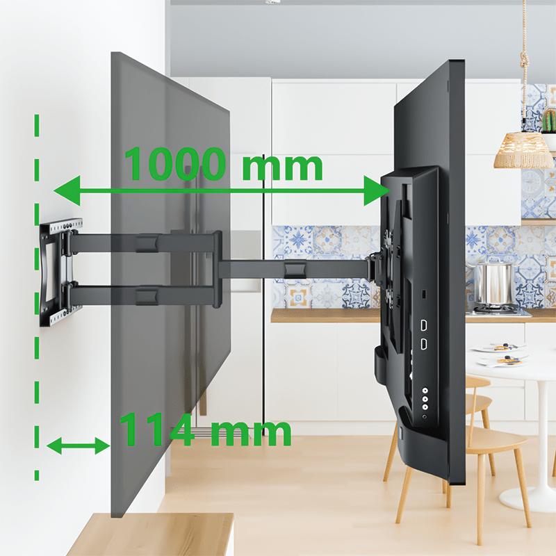 Cratos 100 cm Double Rotate VESA 600 TV Mount – 2