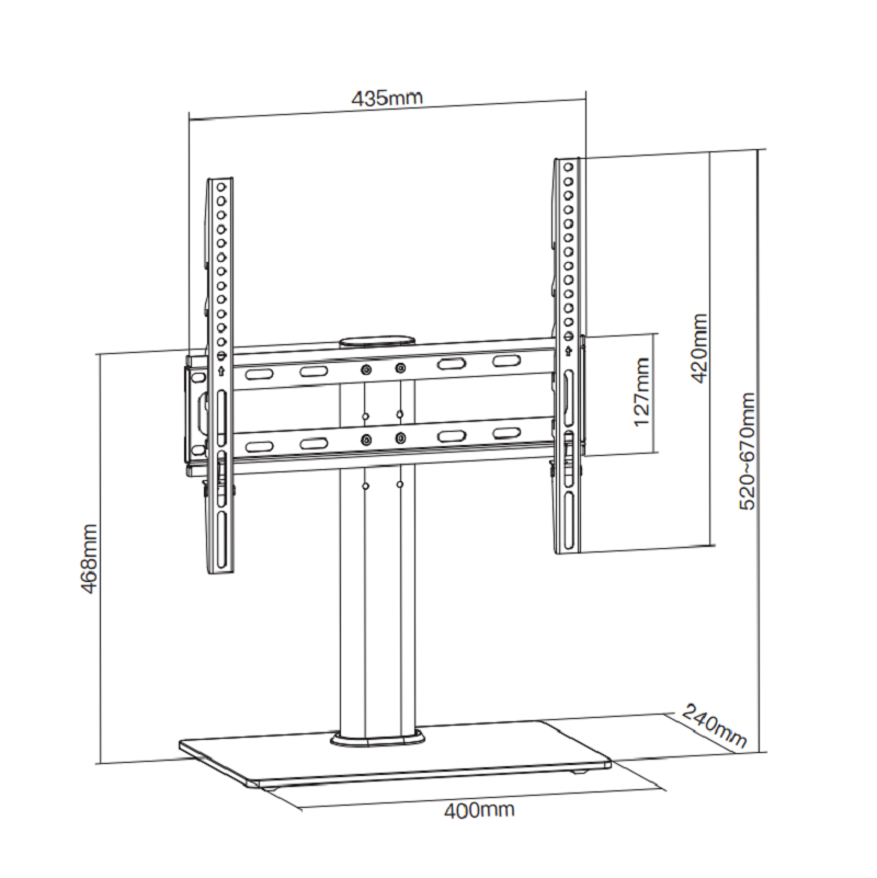 TS1015 TV Table Stand – 7